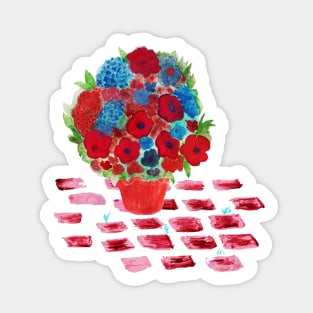 flowerpot garden patio wild flowers Sticker